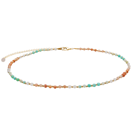 LOTUS & LUNA 3MM HEALING NECKLACE(Lotus Luna 3mm Healing Necklace)