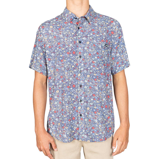 STEWART MEN'S SWAMI SS BUTTON UP(Stewart Mens Ole Overdyed S S Woven Button Down Copy)