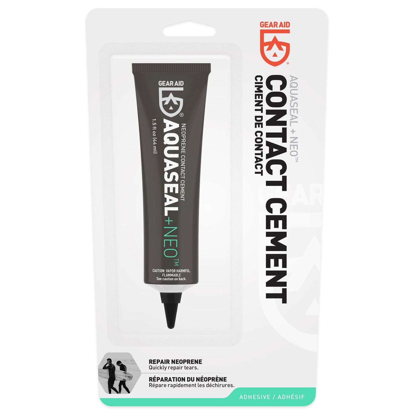GEAR AID AQUASEAL+ NEOPRENE CONTACT CEMENT TUBE 1.5OZ(Gear Aid Aquaseal Neoprene Repair Tube)