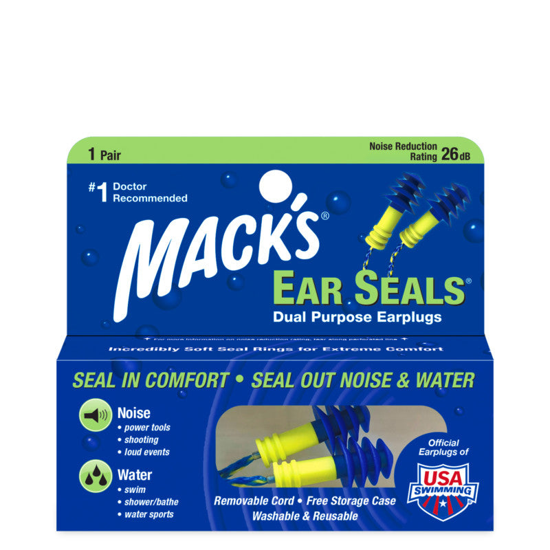 MACK'S EAR SEALS WITH CORD(Surf Plus Supply Ear Seals With Cord)