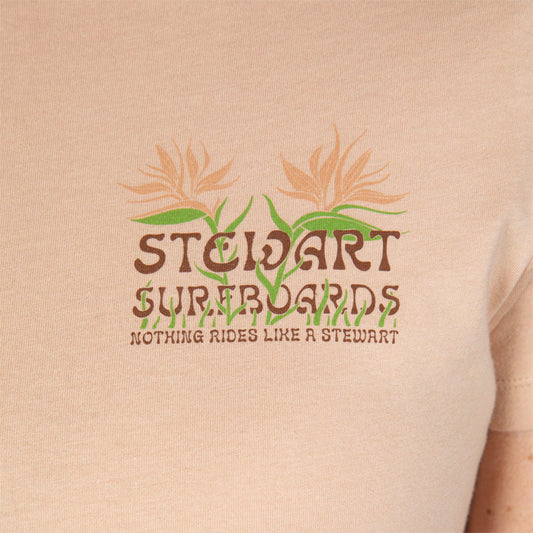 STEWART BLOOMING BIRDS WOMENS S/S T-SHIRT(Stewart Blooming Birds Womens S S T Shirt)