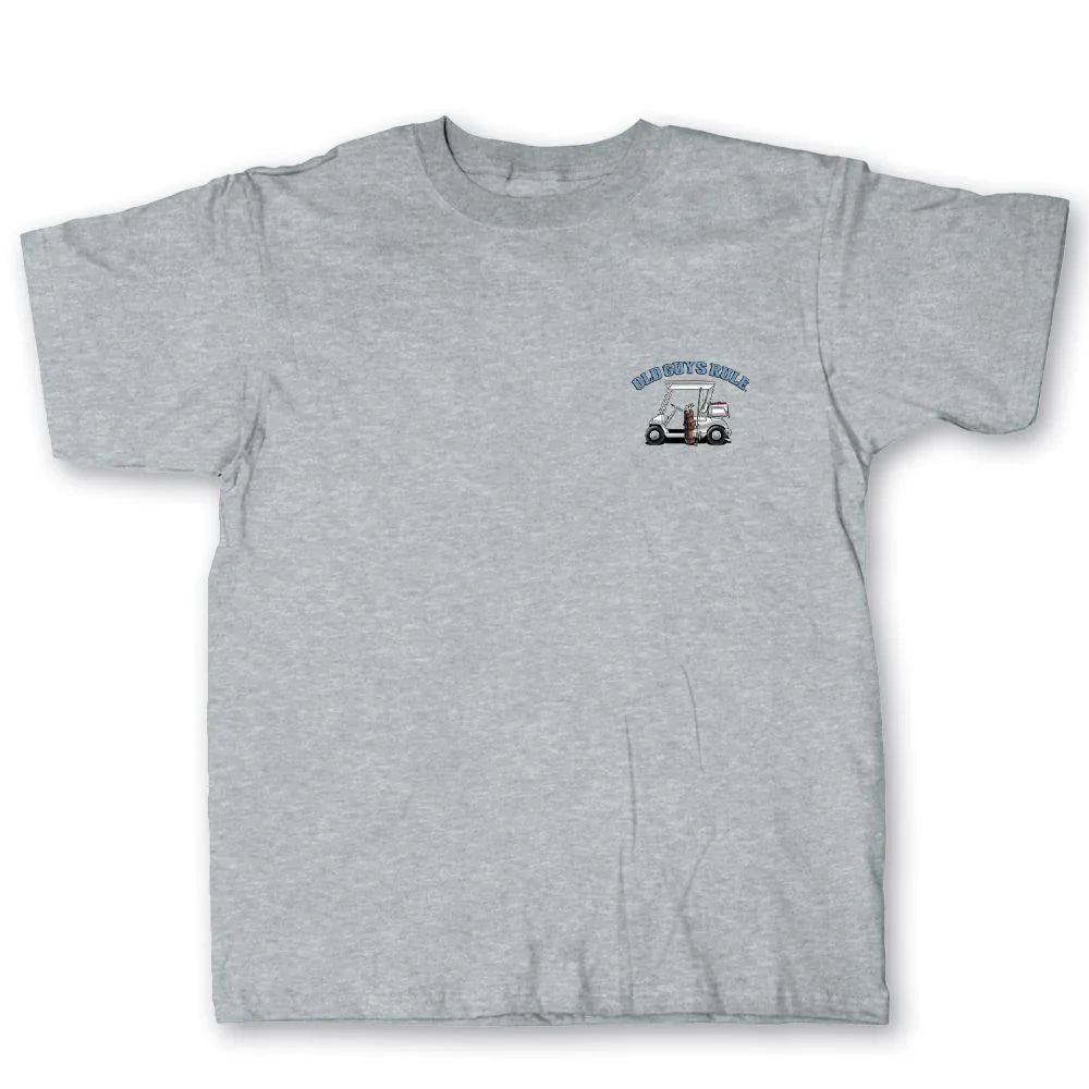 OLD GUYS RULE - RECOVERING WORKAHOLIC T-SHIRT(Copy Of Old Guys Rule Stone Blue Made In Usa T Shirt)