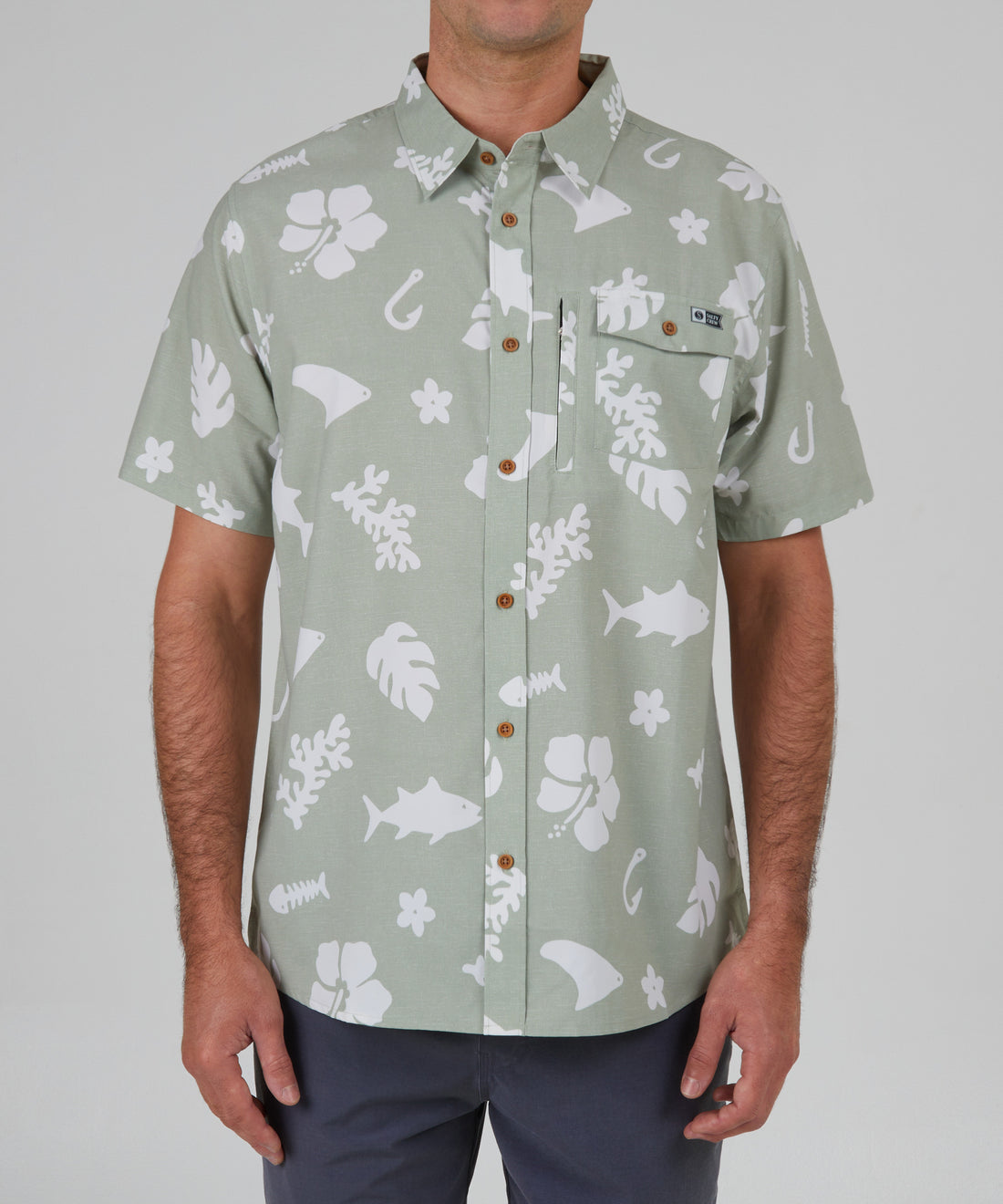 SALTY CREW SHOOTS S/S TECH WOVEN SHIRT(Salty Crew Shoots S S Tech Woven Shirt)