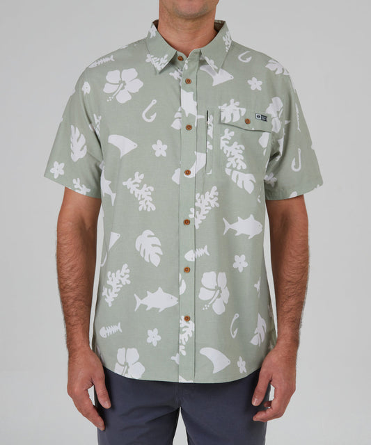 SALTY CREW SHOOTS S/S TECH WOVEN SHIRT(Salty Crew Shoots S S Tech Woven Shirt)