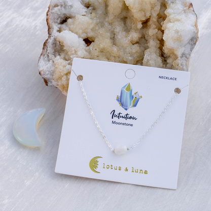  LOTUS & LUNA STONE OF THE EARTH NECKLACE(Lotus Luna Stone Of The Earth Necklace)
