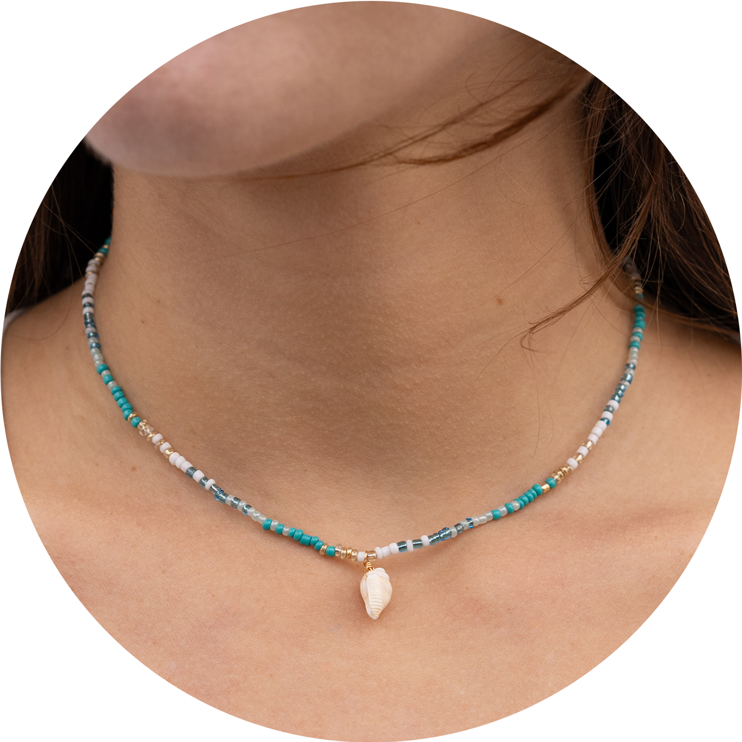  LOTUS & LUNA SEED BEAD NECKLACES(Lotus Luna Sead Beed Necklaces)