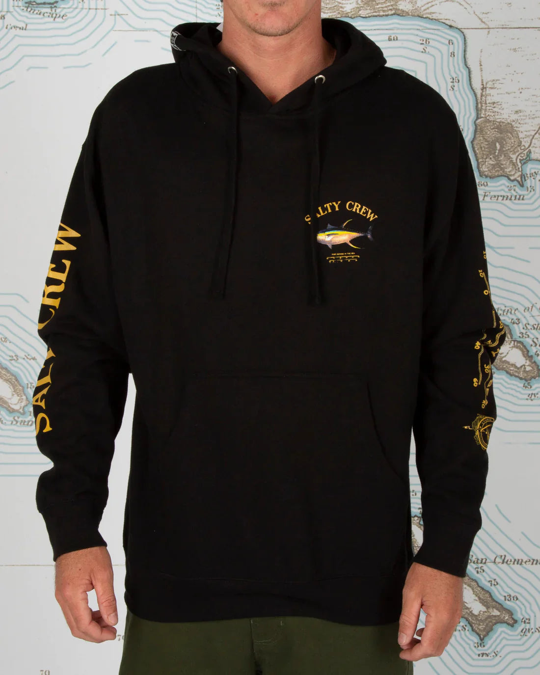  SALTY CREW AHI MOUNT HOODED FLEECE BLACK CAMO(Salty Crew Ahi Mount Hooded Fleece Black Camo)