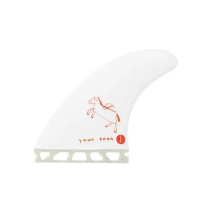  CAPTAIN FIN CO. YAGO DORA 3 FIN LARGE WHITE(Captain Fin Co Yago Dora 3 Fin Large White)