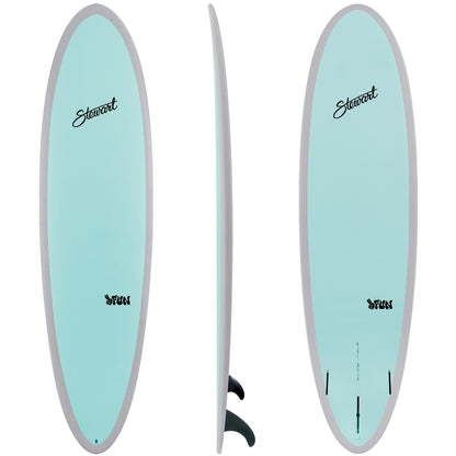  7'4 HYDROCUSH 2FUN (7'4 X 22 1/2" X 2 7/8") AQUA(74 Hydrocush 2fun 74 X 22 1 2 X 2 7 8)