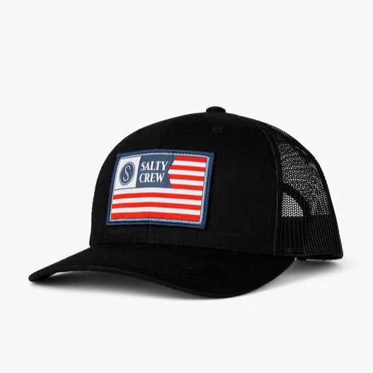  SALTY CREW FREEDOM FLAG RETRO TRUCKER(Salty Crew Freedom Flag Retro Trucker)