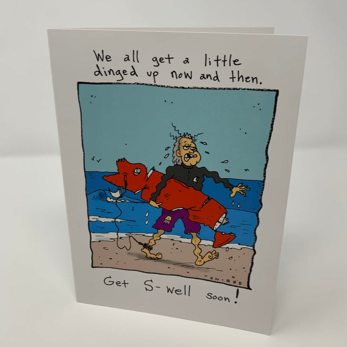 GREETING CARD - "GET S-SWELL SOON"(Greeting Card Get S Swell Soon)