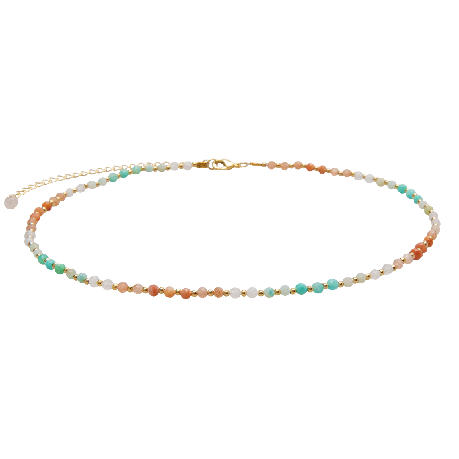  LOTUS & LUNA 3MM HEALING NECKLACE(Lotus Luna 3mm Healing Necklace)