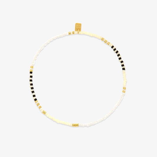  PURA VIDA MIXED SEED BEAD GOLD STRETCH ANKLET(Pura Vida Mixed Seed Bead Gold Stretch Anklet)