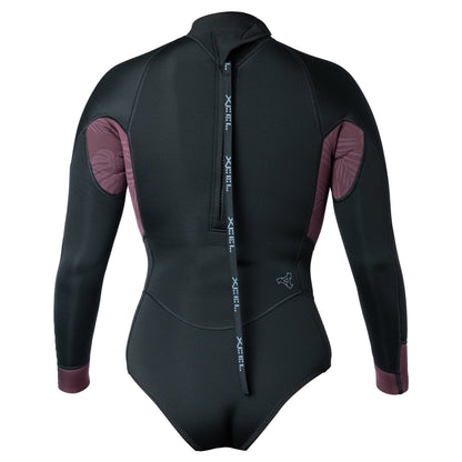  XCEL WOMEN'S AXIS LONG SLEEVE BACK ZIP CHEEKY CUT SPRING SUIT 2MM(Womens Axis Long Sleeve Back Zip Cheeky Cut Spring Wetsuit 2mm)