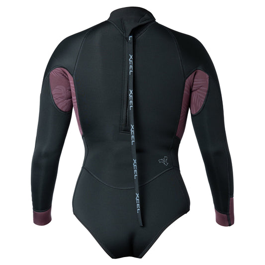  XCEL WOMEN'S AXIS LONG SLEEVE BACK ZIP CHEEKY CUT SPRING SUIT 2MM(Womens Axis Long Sleeve Back Zip Cheeky Cut Spring Wetsuit 2mm)