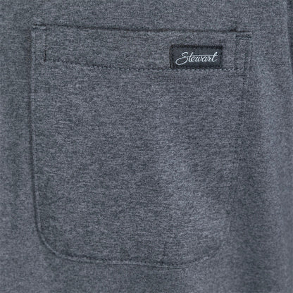  STEWART MEN'S PEBBLE UPF 50 POCKET TEE(Stewart Mens Pebble Upf 50 Pocket Tee)