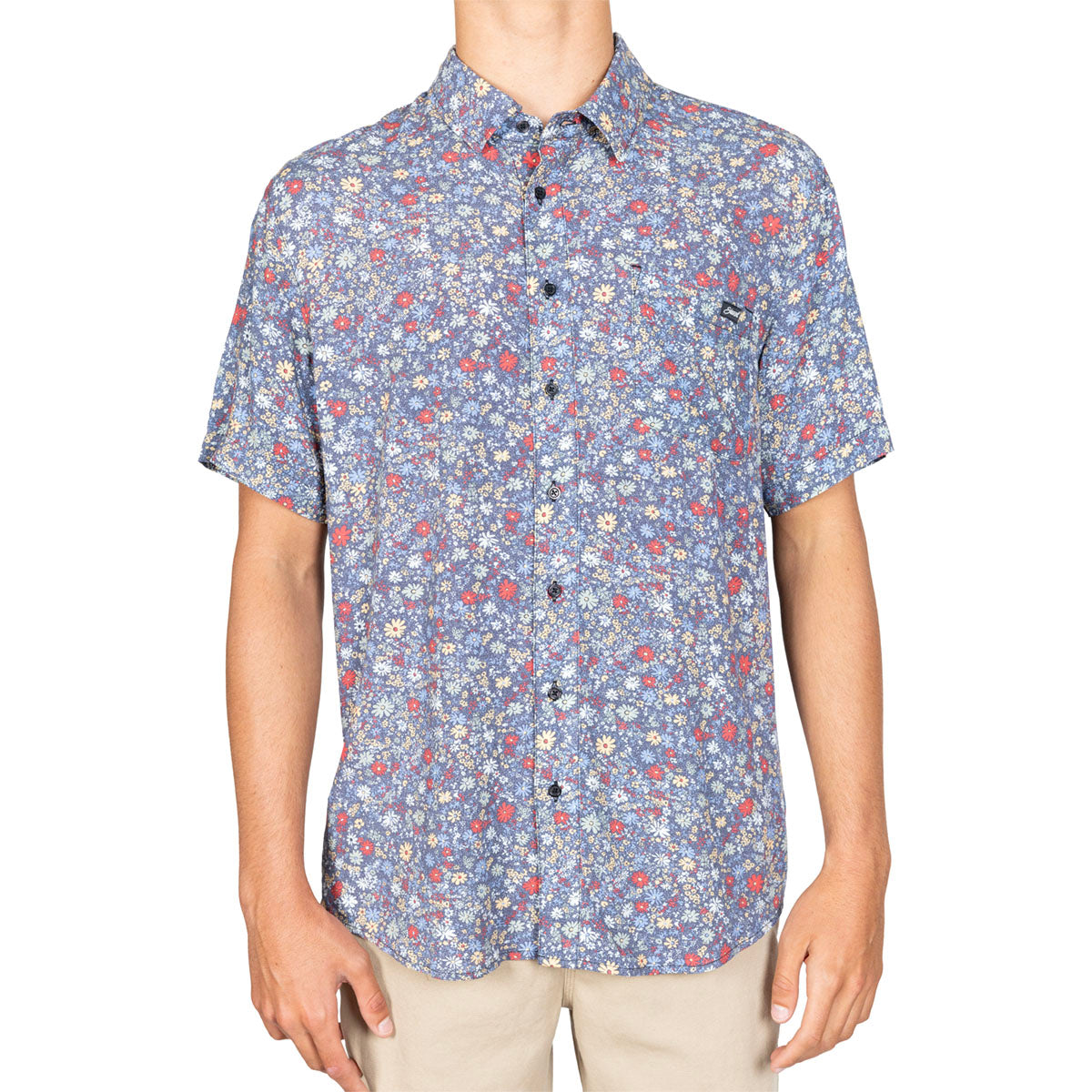  STEWART MEN'S SWAMI SS BUTTON UP(Stewart Mens Ole Overdyed S S Woven Button Down Copy)