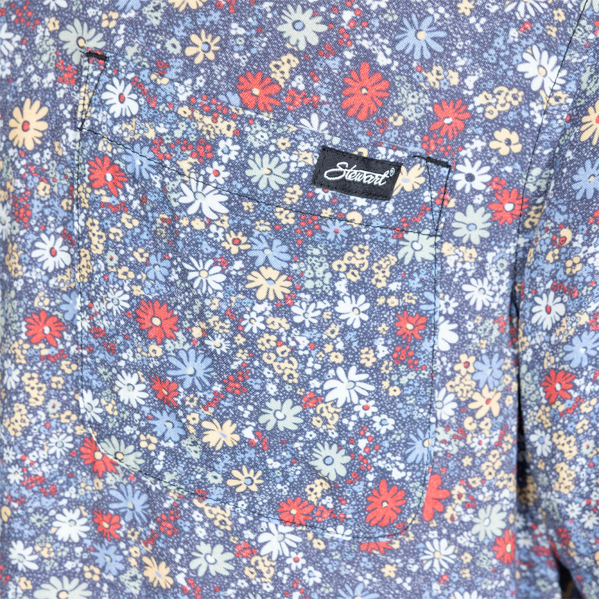  STEWART MEN'S SWAMI SS BUTTON UP(Stewart Mens Ole Overdyed S S Woven Button Down Copy)