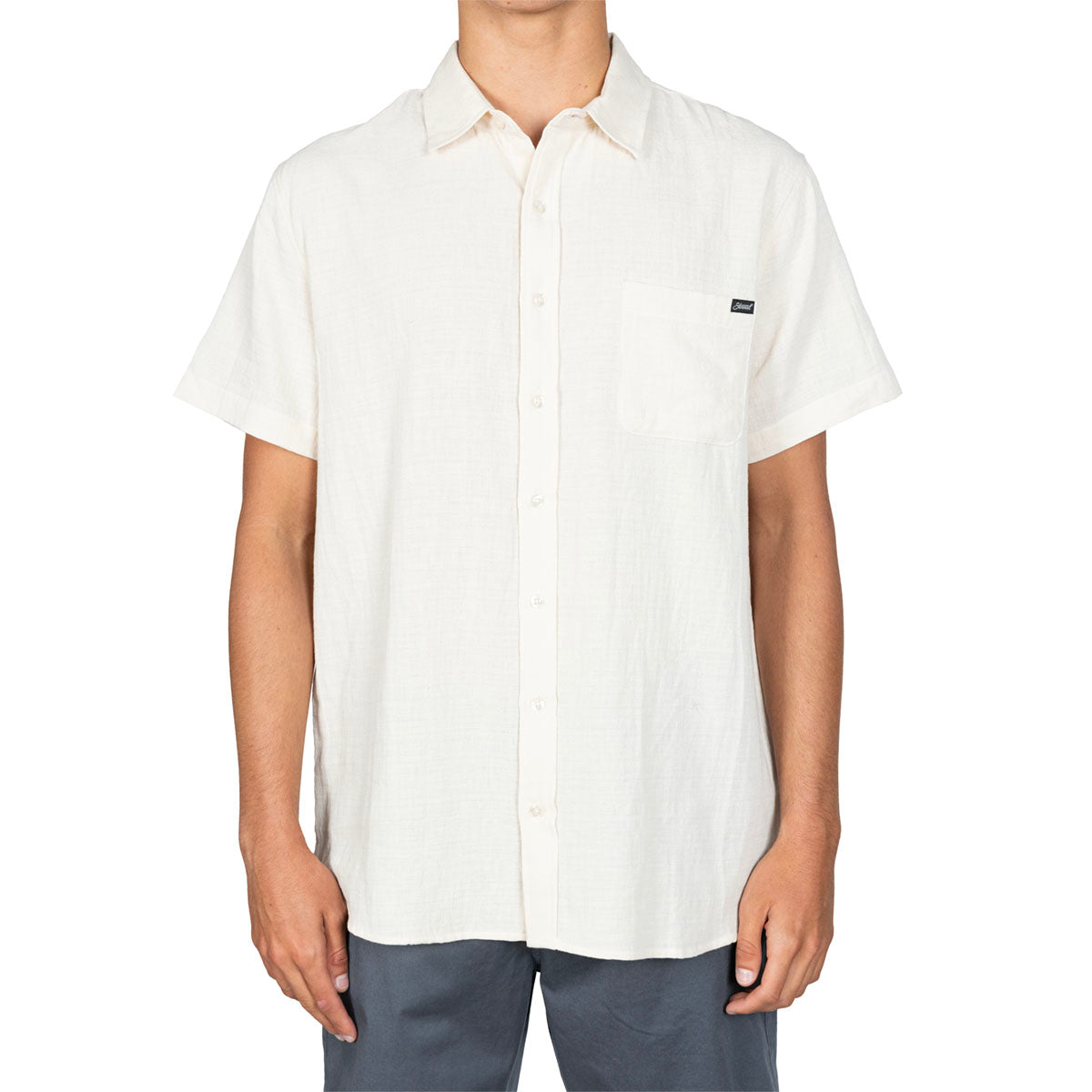  STEWART MEN'S OLE OVERDYED S/S WOVEN BUTTON DOWN(Stewart Mens Ole Overdyed S S Woven Button Down)