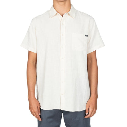  STEWART MEN'S OLE OVERDYED S/S WOVEN BUTTON DOWN(Stewart Mens Ole Overdyed S S Woven Button Down)
