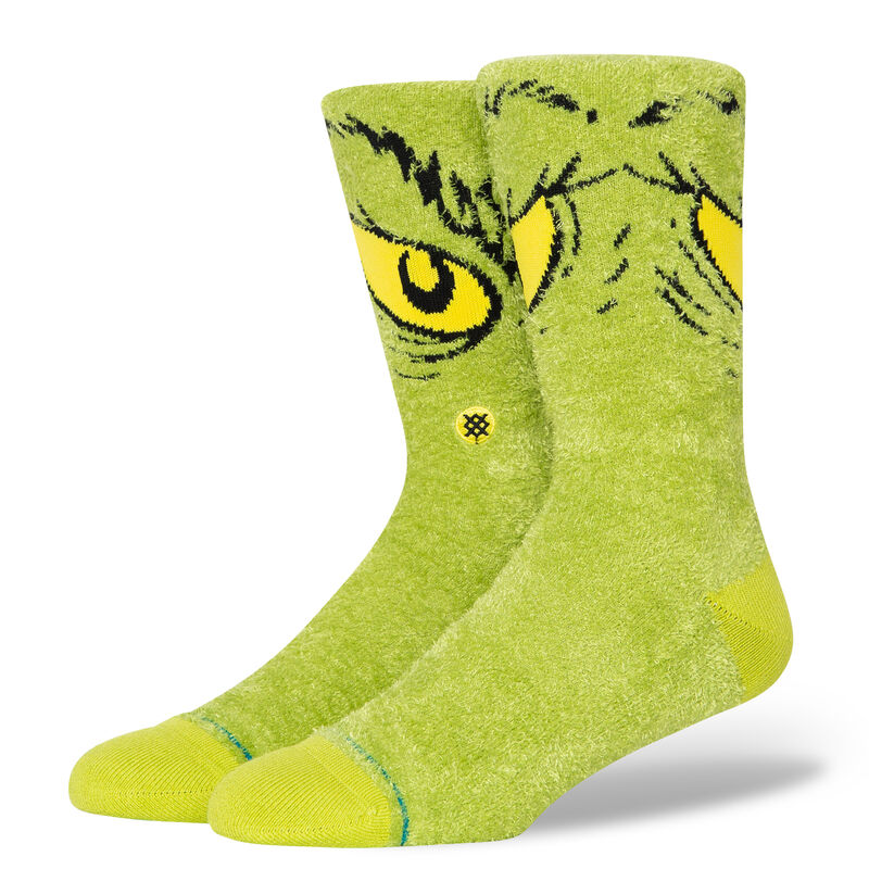  STANCE DA DA DAGRINCH CREW SOCKS GREEN(Copy Of Stance San Clemente Crew Socks 1)