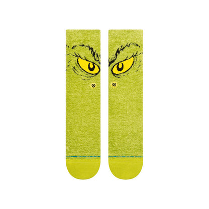  STANCE DA DA DAGRINCH CREW SOCKS GREEN(Copy Of Stance San Clemente Crew Socks 1)