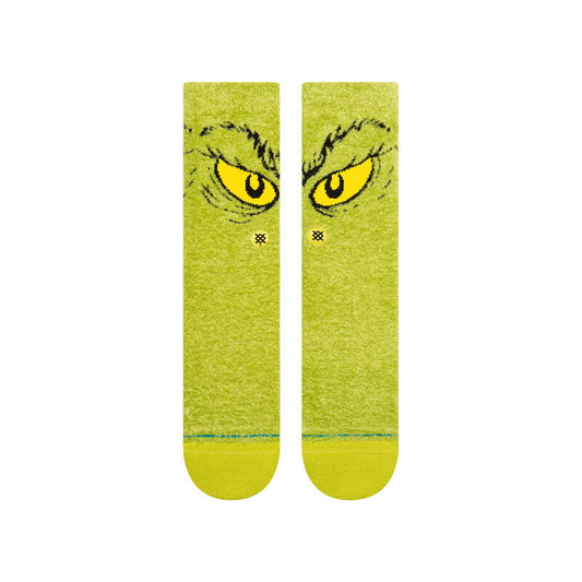  STANCE DA DA DAGRINCH CREW SOCKS GREEN(Copy Of Stance San Clemente Crew Socks 1)