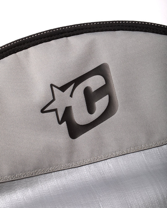  CREATURES OF LEISURE LONGBOARD ICON LITE SURFBOARD BAG - SILVER BLACK(Creatures Longboard Icon Silver Black)