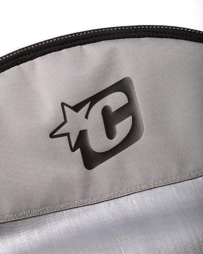  CREATURES OF LEISURE LONGBOARD ICON LITE SURFBOARD BAG - SILVER BLACK(Creatures Longboard Icon Silver Black)