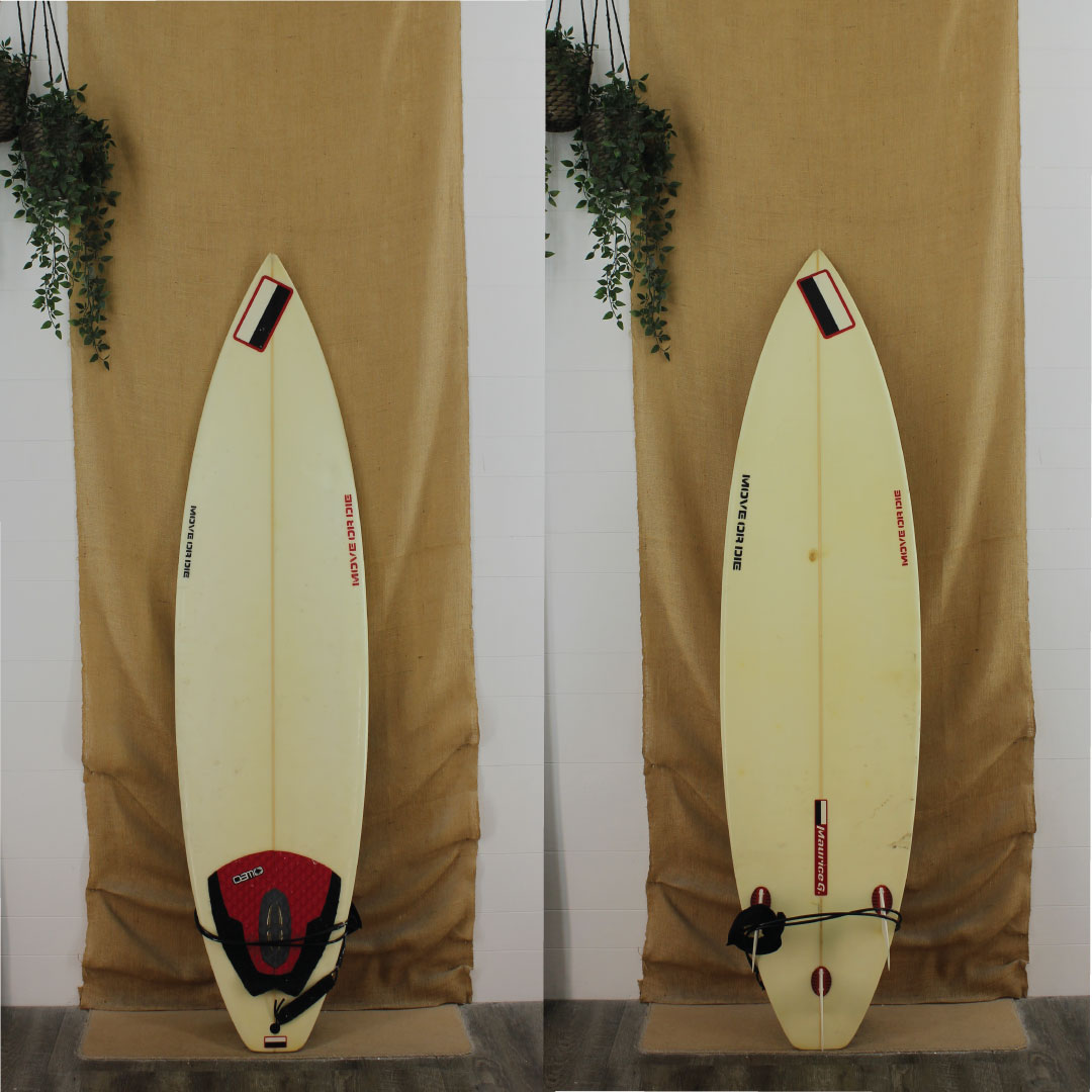  USED Move Or Die 6'5" X 18 7/8" X 2 3/8" Poly Shortboard(Used 5622)