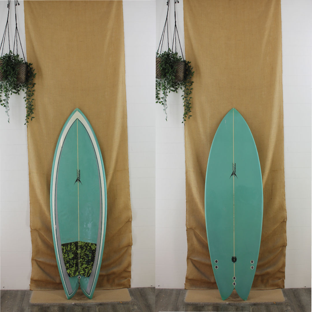  USED Darby Surfboards 6'0" X 21 3/4" X 2 3/4" Poly Shortboard(Used 5747)