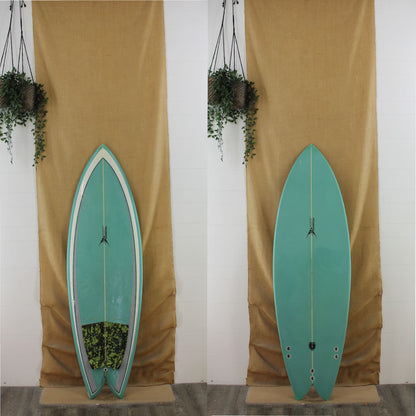  USED Darby Surfboards 6'0" X 21 3/4" X 2 3/4" Poly Shortboard(Used 5747)