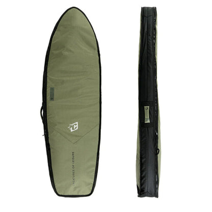  CREATURES OF LEISURE FISH DOUBLE SURFBOARD TRAVEL BAG MILITARY BLACK(Creatures Of Leisure Fish Double Dt2 0 Military Black)