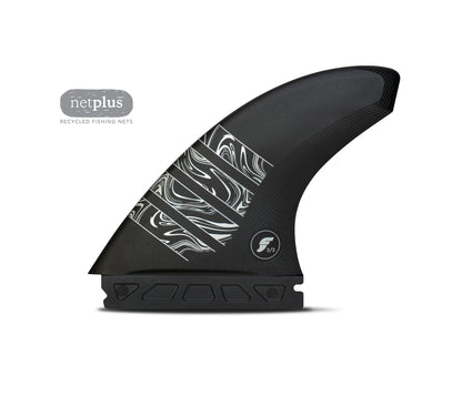  FUTURES FINS VECTOR 3/2 LARGE ALPHA THRUSTER - CARBON/SILVER(Futures Fins Vector 3 2 Large Alpha Thruster Carbon Silver)