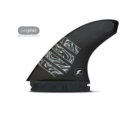  FUTURES FINS VECTOR 3/2 LARGE ALPHA THRUSTER - CARBON/SILVER(Futures Fins Vector 3 2 Large Alpha Thruster Carbon Silver)