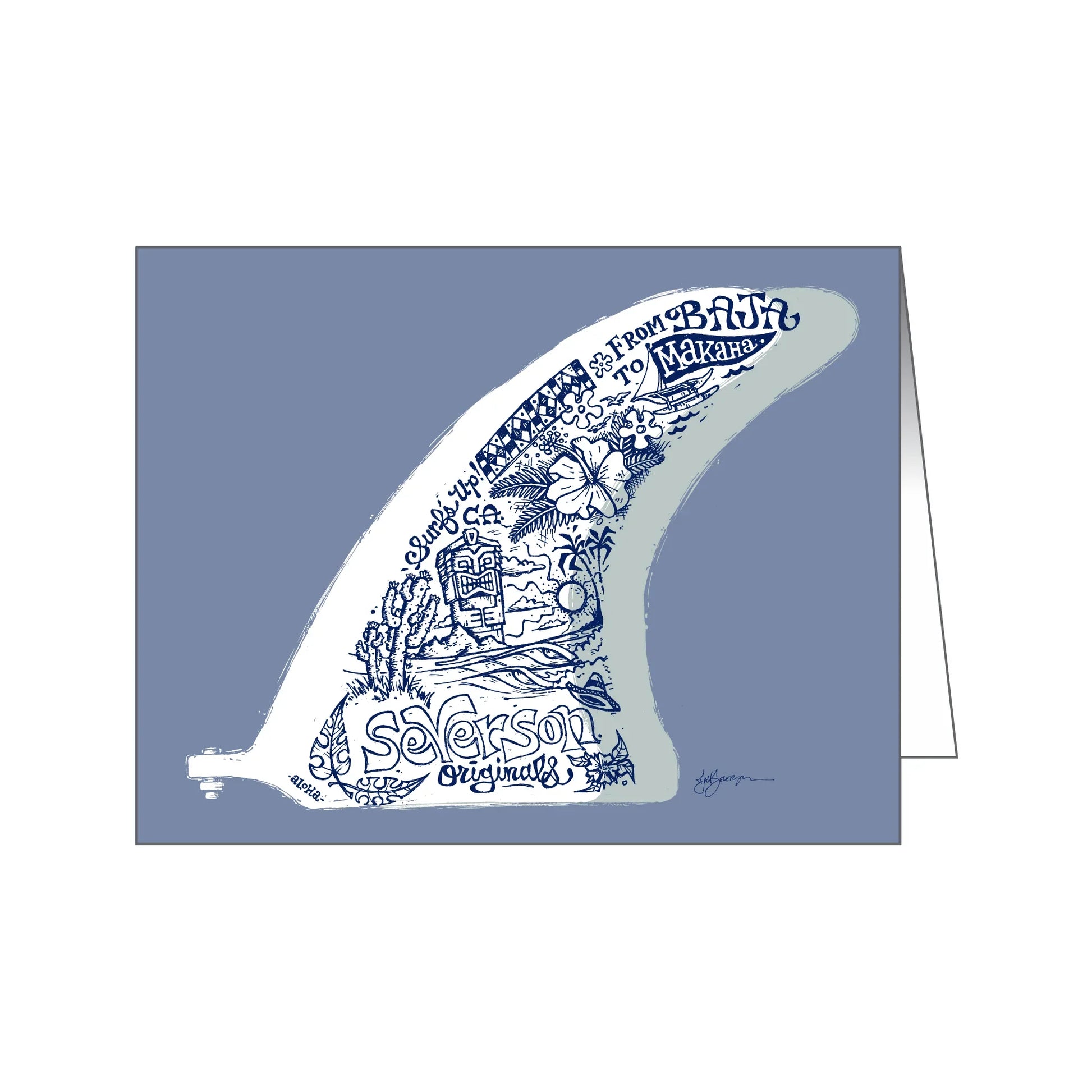  SEVERSON "GLIDE" GREETING CARD(Severson Glide Greeting Card)