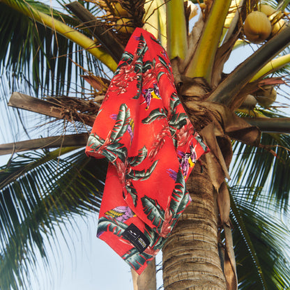  SLOWTIDE JUNGLE BIRDS X HOFFMAN FABRICS TOWEL(Slowtide Jungle Birds X Hoffman Fabrics Towel Copy)