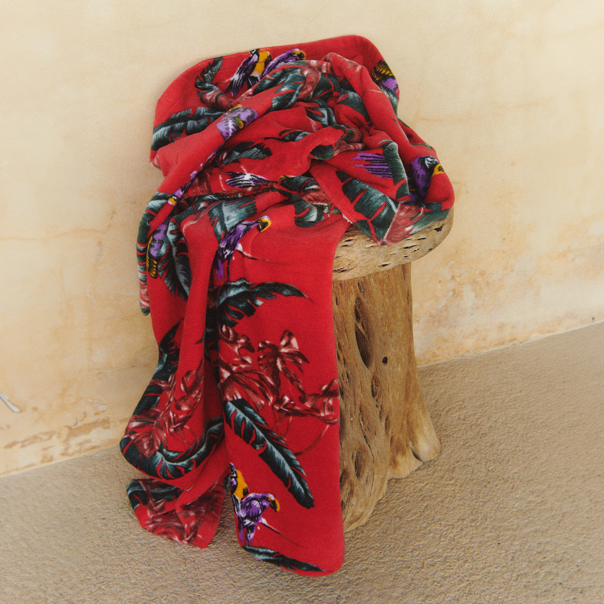  SLOWTIDE JUNGLE BIRDS X HOFFMAN FABRICS TOWEL(Slowtide Jungle Birds X Hoffman Fabrics Towel Copy)