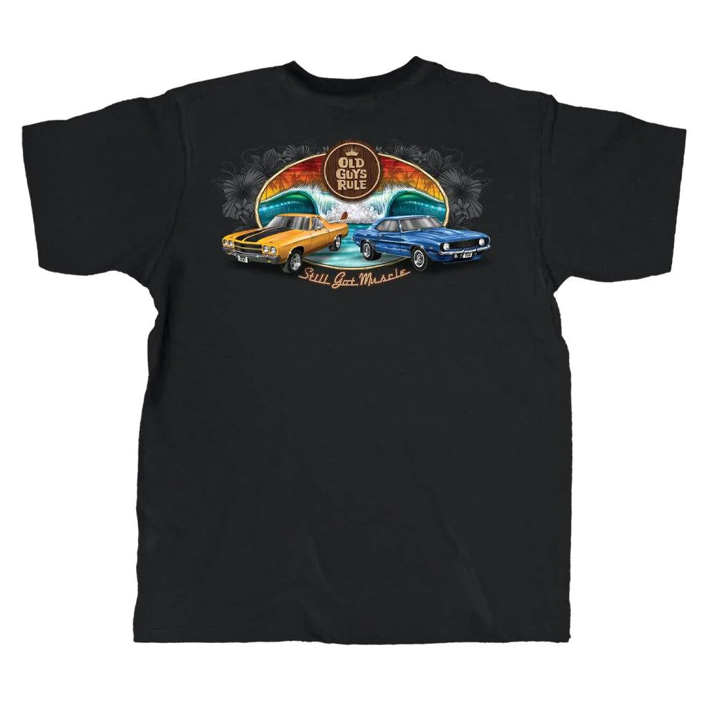  OLD GUYS RULE - MUSCLE CARS T-SHIRT(Copy Of Old Guys Rule Panhead T Shirt)