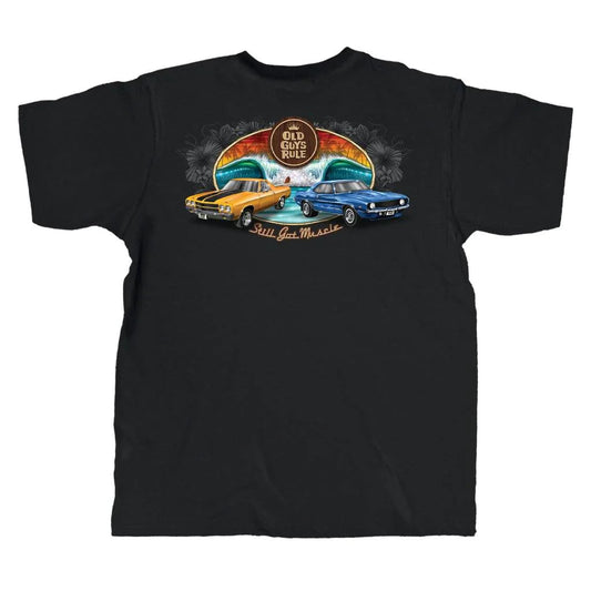  OLD GUYS RULE - MUSCLE CARS T-SHIRT(Copy Of Old Guys Rule Panhead T Shirt)