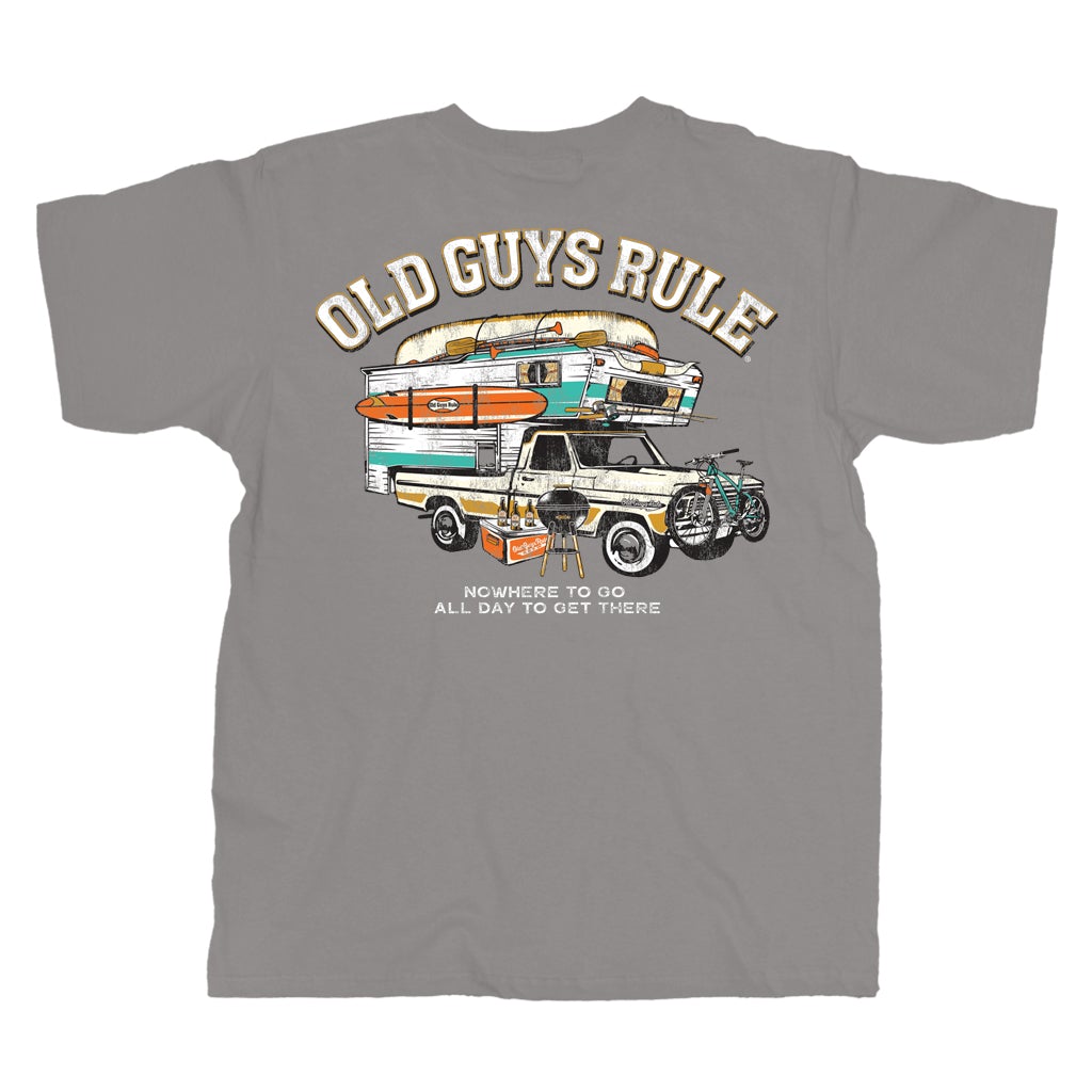  OLD GUYS RULE - NOWHERE VACATION T-SHIRT(Old Guys Rule Nowhere Vacation T Shirt)