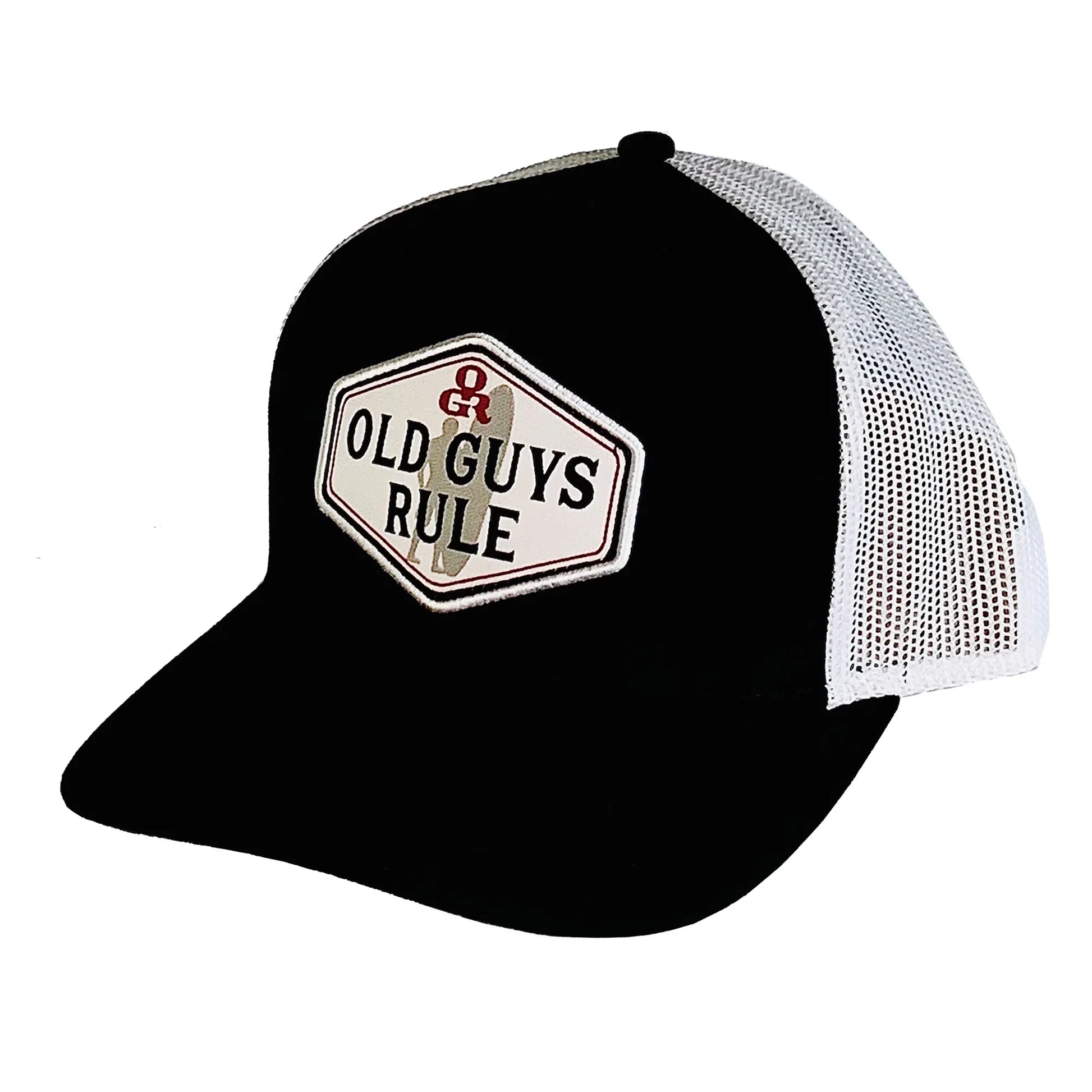  OLD GUYS RULE - HEX BADGE TRUCKER HAT(Old Guys Rule Hex Badge Trucker Hat)