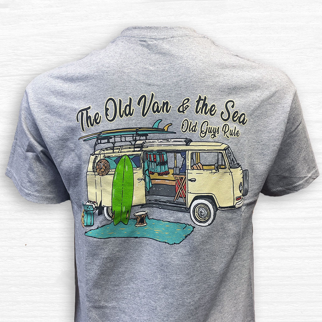 OLD GUYS RULE - OLD VAN & THE SEA T-SHIRT(Old Guys Rule Old Van The Sea T Shirt)
