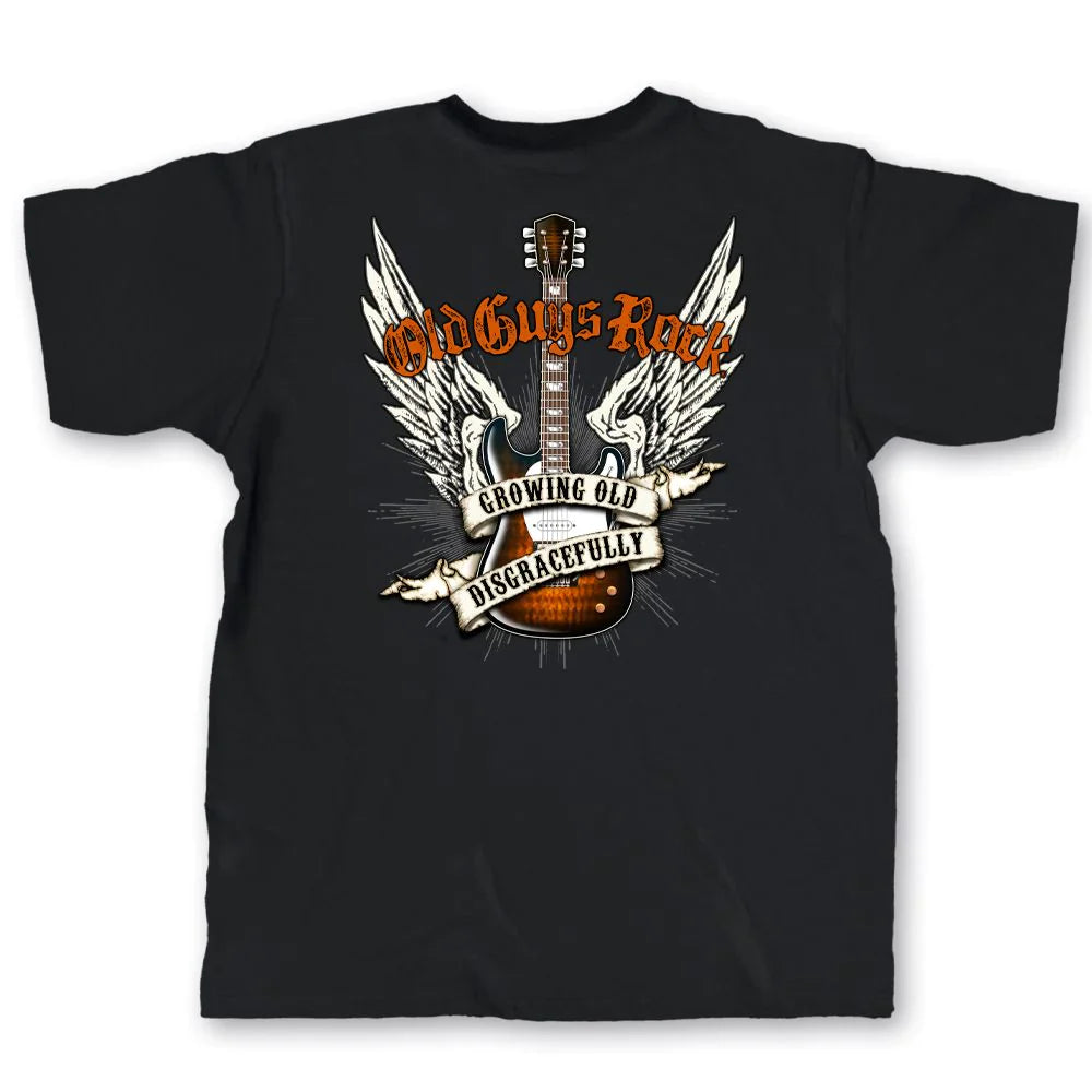  OLD GUYS RULE - OLD GUYS ROCK T-SHIRT(Copy Of Old Guys Rule Recovering Workaholic T Shirt)