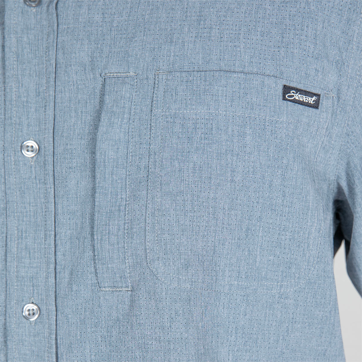  STEWART MEN'S ATMOS L/S TECHNICAL BUTTON UP SHIRT(Stewart Mens Atmos L S Button Up Shirt)