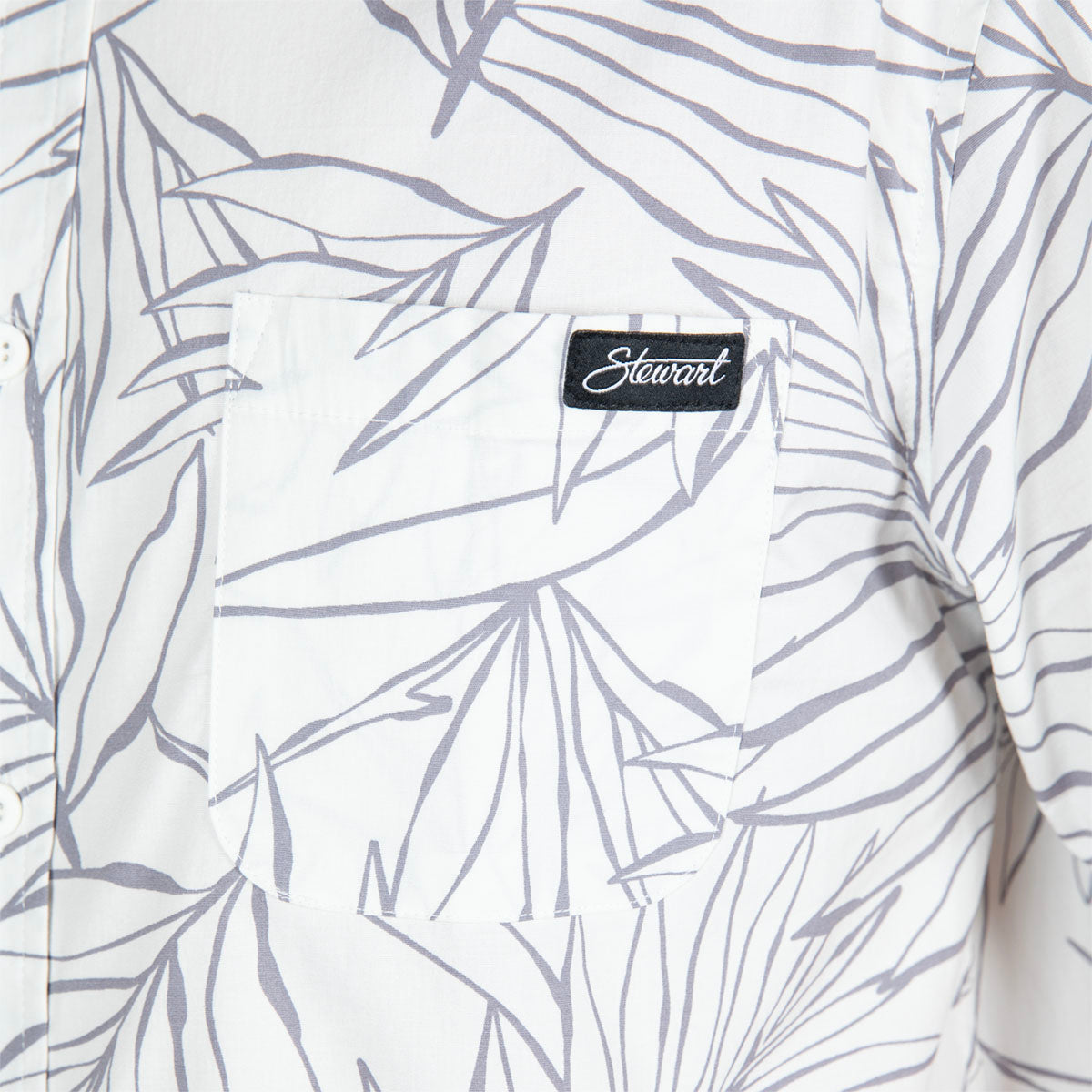  STEWART MAKAHA WOVEN BUTTON-UP SHIRT(Stewart Natural Makaha Woven Button Up Shirt)