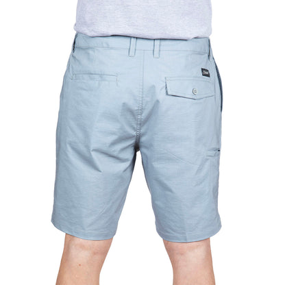  STEWART MEN'S OASIS HYBRID GREY WALKSHORTS(Stewart Mens Oasis Hybrid Fixed Waste Walkshorts)