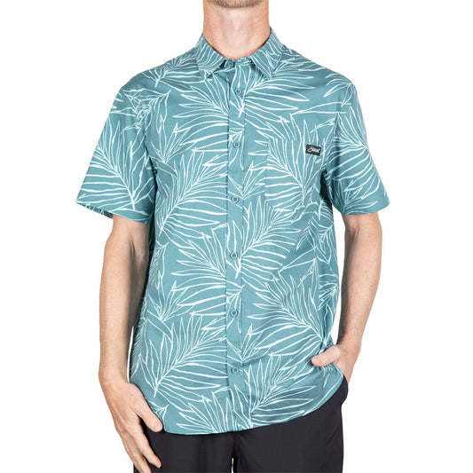  STEWART MAKAHA WOVEN BUTTON-UP SHIRT(Stewart Natural Makaha Woven Button Up Shirt)