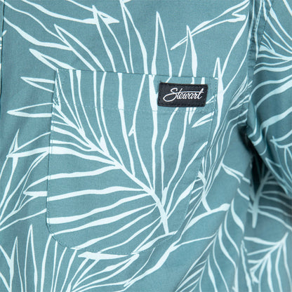  STEWART MAKAHA WOVEN BUTTON-UP SHIRT(Stewart Natural Makaha Woven Button Up Shirt)