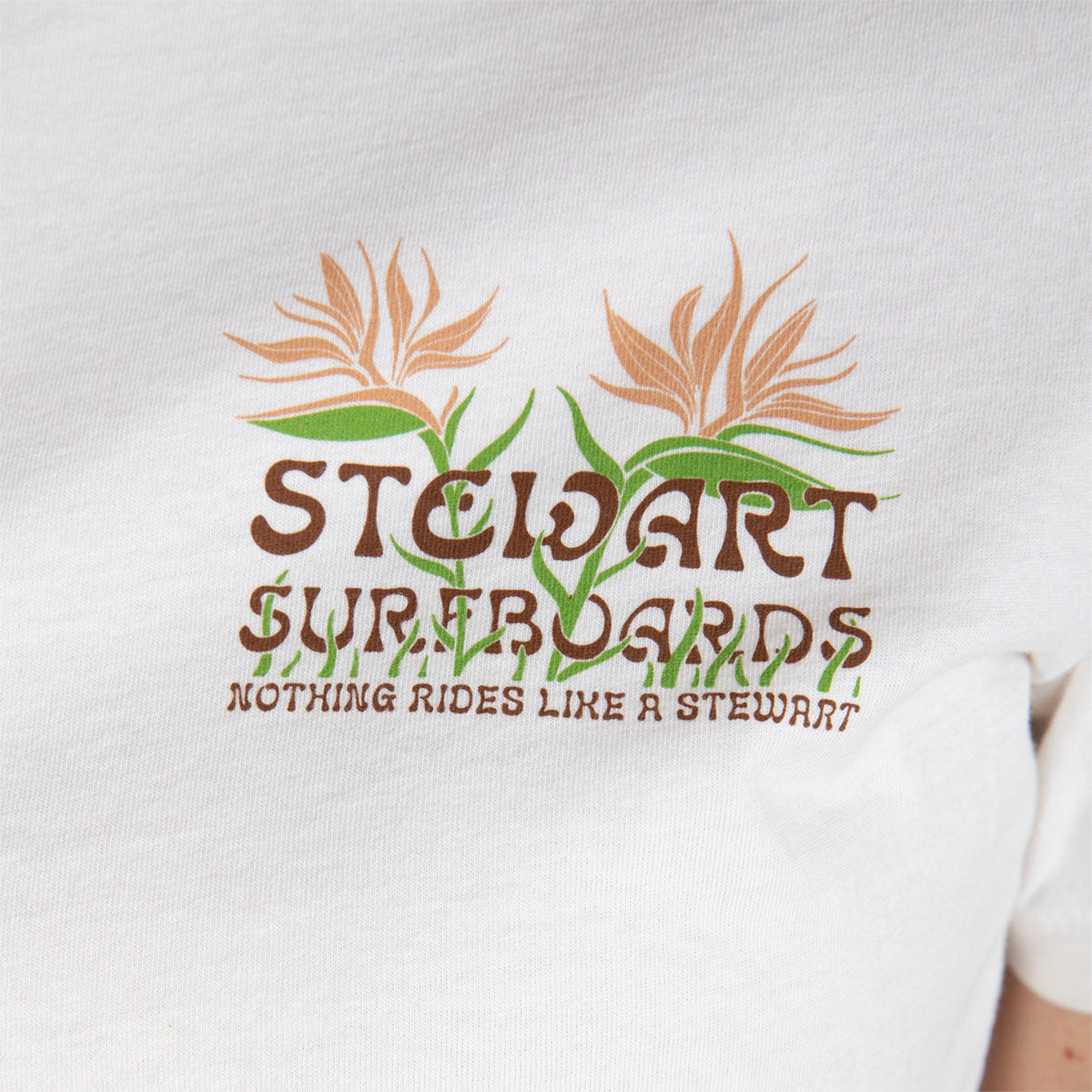  STEWART BLOOMING BIRDS WOMENS S/S T-SHIRT(Stewart Blooming Birds Womens S S T Shirt)